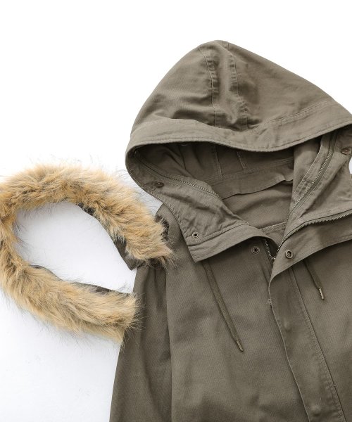 『ライナー付き3wayミドル丈モッズコート』 『ライナー付き3wayミドル丈モッズコート』 R1371462090(10465円)