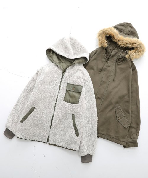 『ライナー付き3wayミドル丈モッズコート』 『ライナー付き3wayミドル丈モッズコート』 R1371462090(10465円)