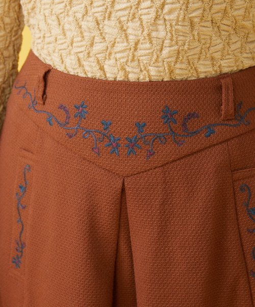 Jocomomola(ホコモモラ)/relajacion ポイント刺繍スカート/img05