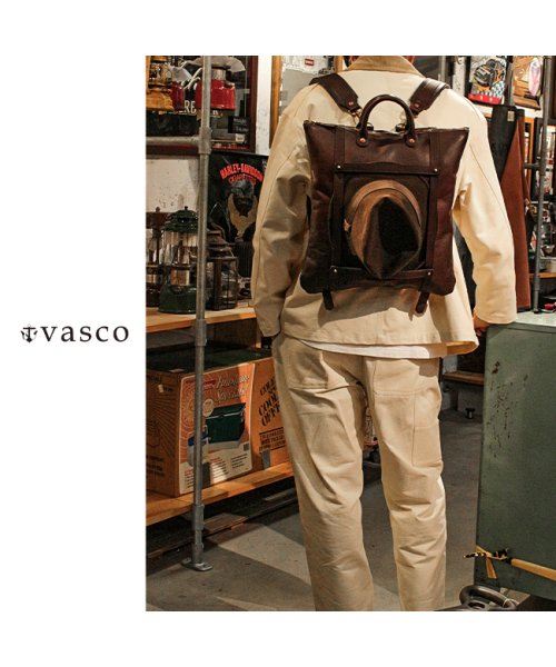 vasco(ヴァスコ)/vasco バッグ リュック トートバッグ ヘルメットバッグ レザー 本革 日本製 A4 B4 ヴァスコ バスコ オールドオイル VS－207L/img02