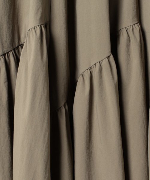 バイヤス切替ギャザースカート 