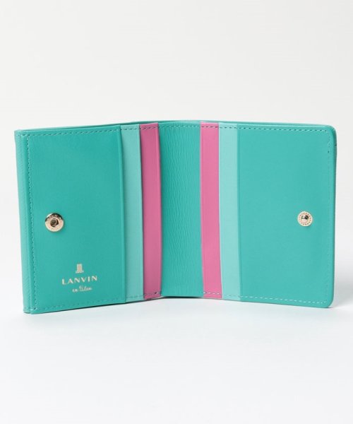 LANVIN en Bleu(BAG)(ランバンオンブルー（バッグ）)/リュクサンブールカラー 内BOX二つ折り財布/img09