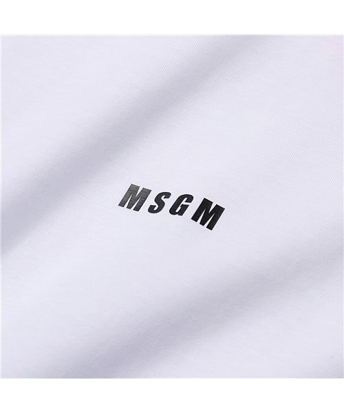 MSGM(MSGM)/【MSGM(エムエスジーエム)】3040MM162  半袖 Tシャツ カットソー クルーネック ちびロゴT オーバーサイズ コットン メンズ/img06