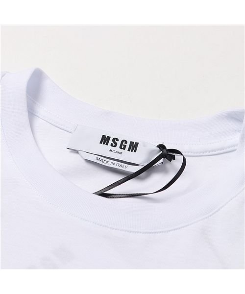 MSGM(MSGM)/【MSGM(エムエスジーエム)】3040MM162  半袖 Tシャツ カットソー クルーネック ちびロゴT オーバーサイズ コットン メンズ/img07