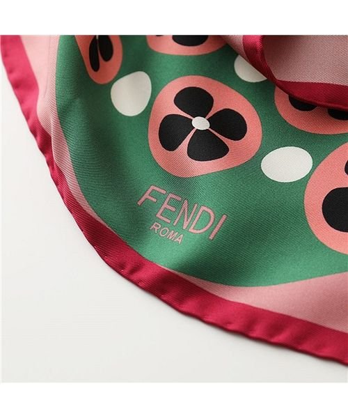 FENDI(フェンディ)/【FENDI(フェンディ)】FXT091 A6NY  シルク スカーフ 90×90 ストール ドット フラワー 花柄 レディース/img05