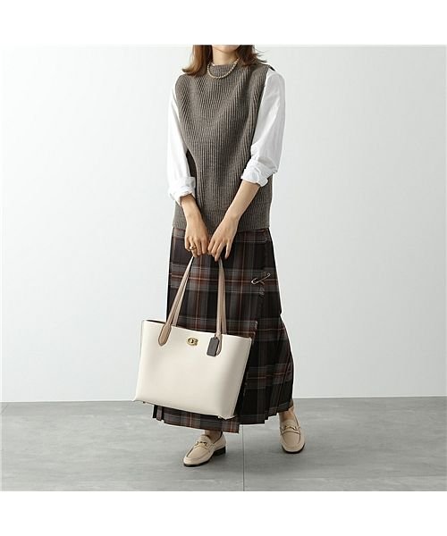 COACH(コーチ)/【COACH(コーチ)】トートバッグ WILLOW TOTE ウィロウ トート C0691 レディース レザー ビジネスバッグ Cメタル ロゴ 鞄 B4CAH//img01