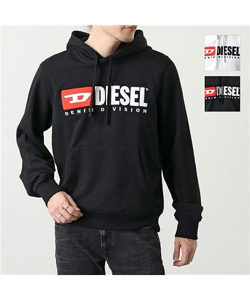 DIESEL(ディーゼル)/【DIESEL(ディーゼル)】パーカー A03757 0BAWT S GINN HOOD DIV FELPA メンズ プルオーバー パーカー スウェット ロゴ /img01