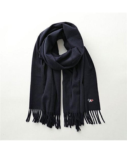 MAISON KITSUNE(メゾンキツネ)/【MAISON KITSUNE(メゾンキツネ)】マフラー レディース メンズ FU06206BT3004 WOOL SCARF NAVY ウール スカーフ/img02