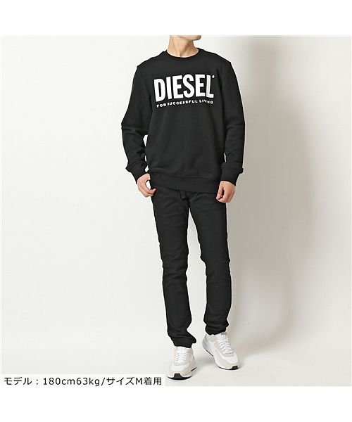 DIESEL(ディーゼル)/【DIESEL(ディーゼル)】A02864 0BAWT S－GIRK－ECOLOGO－FELPA クルーネック スウェット トレーナー ロゴ 9XX メンズ/img01