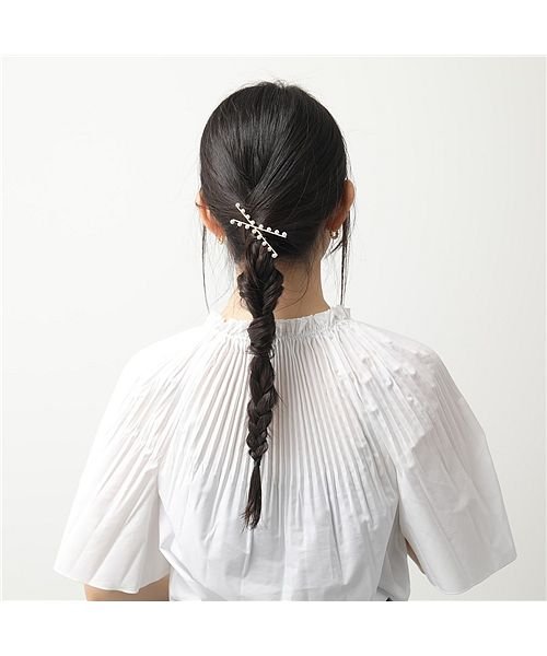 LELET NY(レレットニューヨーク)/【LELET NY(レレットニューヨーク)】ヘアピン Noho Pearl Bobbi LELSS19－53G レディース パール クロス バー ヘアアクセサリ/img02