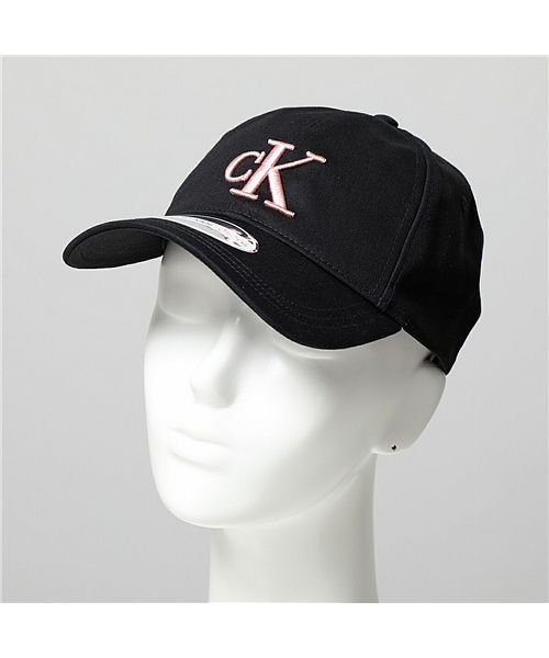 Calvin Klein(カルバンクライン)/【Calvin Klein(カルバンクライン)】ベースボールキャップ K60K609808 レディース cKロゴ 立体刺繍 コットン 帽子 BDS/Black/img01