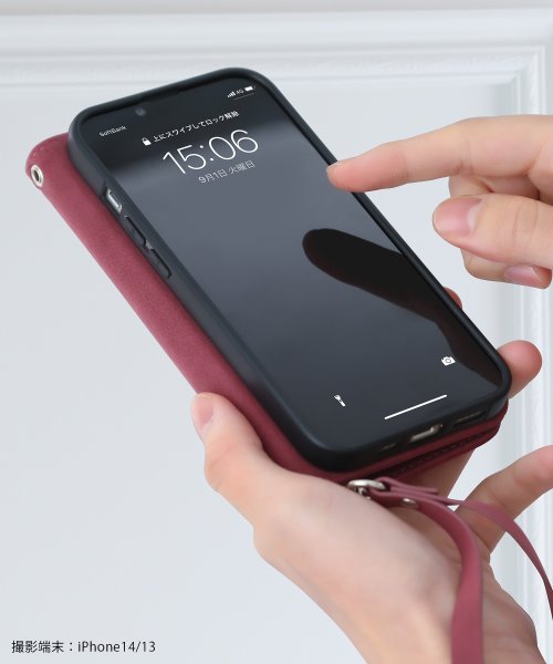Smarfy(スマーフィー)/iPhone14 iphone14pro ケース Smarfy ストラップ付き スエード 手帳型 ケース iphone13 ケース/img12