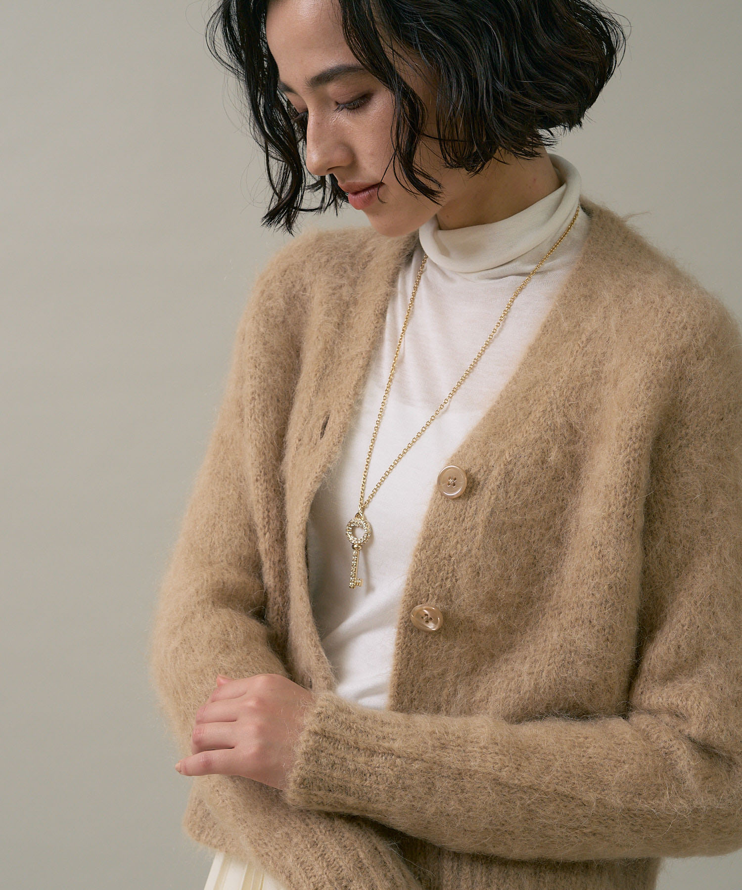 限定価格❗️モヘア アルパカ カーディガン 02U1f-m62497391266 メンズ  