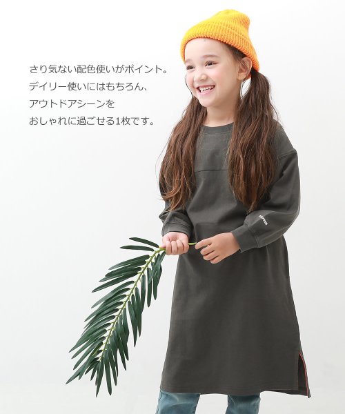 devirock(デビロック)/撥水 水はじく 長袖ワンピース 子供服 キッズ 女の子 長袖ワンピース ワンピース はっ水/img03