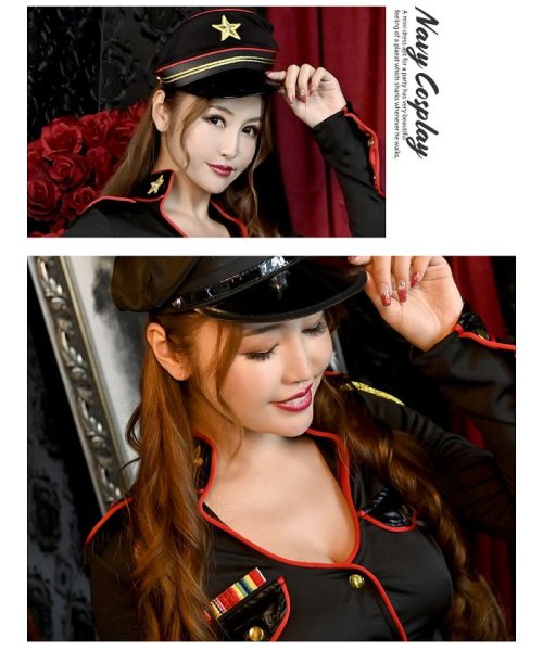 コスプレ 軍曹 教師 エロい ポリス 黒 sexy 警官 イベント モテる ハロウィン Ryuyu 