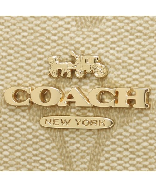 COACH(コーチ)/コーチ アウトレット 二つ折り財布 シグネチャー ミニ財布 ベージュ ブラウン レディース COACH C3309 IMNLJ/img06