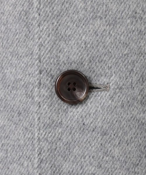 ◆【ウールカシミヤブレンド】 ビーバー スタンドカラー コート 