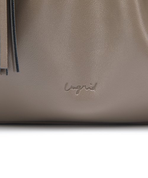 UNGRID bag(アングリッド　バッグ)/ソフトギャザー　ビッグタッセルショルダーバッグ/img23