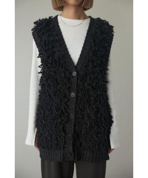 BLACK BY MOUSSY(ブラックバイマウジー)/loop knit vest/img10