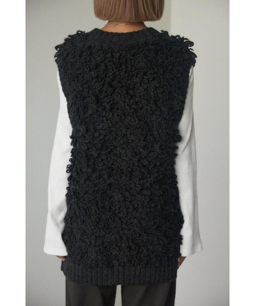 BLACK BY MOUSSY(ブラックバイマウジー)/loop knit vest/img12