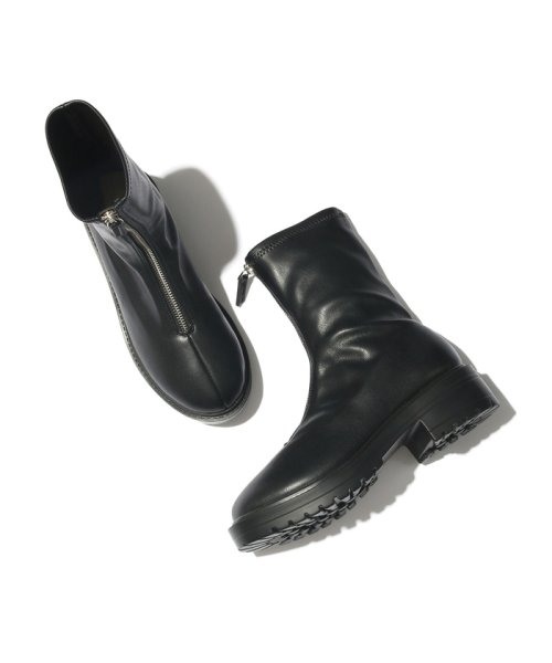 【WEB限定】晴雨兼用/センタージップボリュームソールショートブーツ 人気・おすすめ｜使いやすい・旅行におすすめ 品質保証 全国発送 日本国内発送・最短翌日お届け