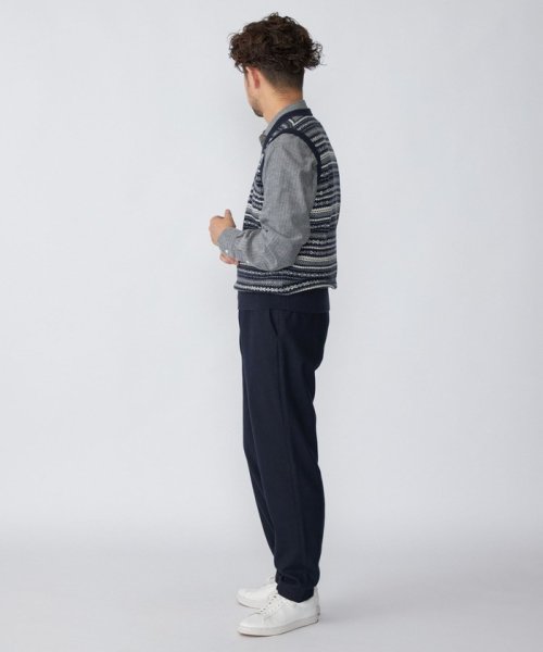 SHIPS: 10ゲージ カシミヤ フェアアイル Vネック ニットベスト 