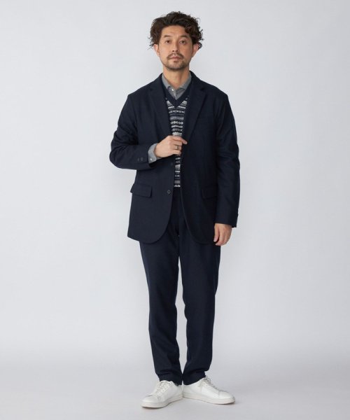 SHIPS: 10ゲージ カシミヤ フェアアイル Vネック ニットベスト 