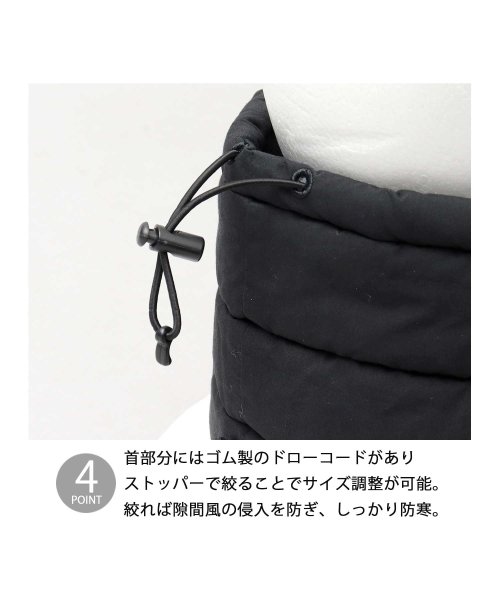 Besiquenti(ベーシックエンチ)/CORDURA コーデュラ コットンナイロン 中綿 ハイネックウォーマー 釦 ボタン 秋 冬 防寒 アウトドア 通勤 通学 レジャー 自転車/img05