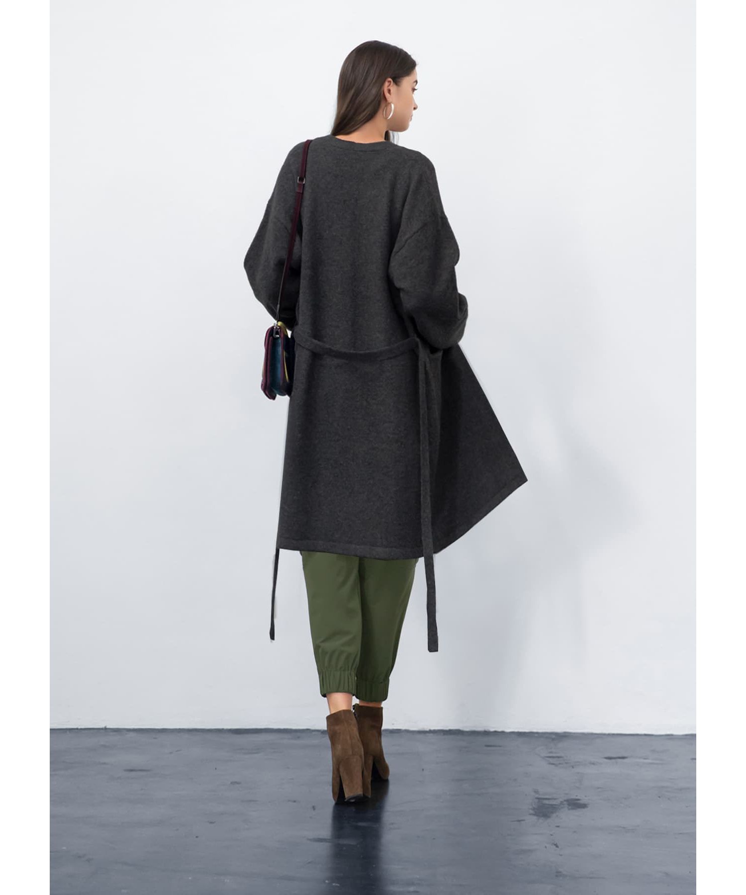 ブークレ調膝丈ニットガウン(504962644) | スタイルデリ(STYLE DELI