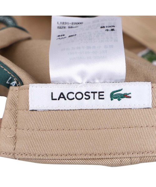 LACOSTE(ラコステ)/ラコステ LACOSTE キャップ 帽子 メンズ レディース BIG CROCODILE CAP ブラック ネイビー ベージュ 黒 L1231/img06