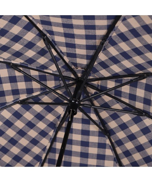 WAKAO(ワカオ)/ワカオ WAKAO 日傘 雨傘 折りたたみ レディース 晴雨兼用 軽量 UVカット 撥水加工 天然素材 日本製 GINGHAMCHECK FOLDING UMB/img09