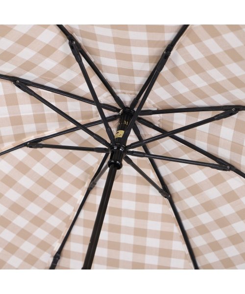 WAKAO(ワカオ)/ワカオ WAKAO 日傘 雨傘 折りたたみ レディース 晴雨兼用 軽量 UVカット 撥水加工 天然素材 日本製 GINGHAMCHECK FOLDING UMB/img10