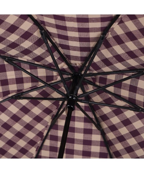 WAKAO(ワカオ)/ワカオ WAKAO 日傘 雨傘 折りたたみ レディース 晴雨兼用 軽量 UVカット 撥水加工 天然素材 日本製 GINGHAMCHECK FOLDING UMB/img12