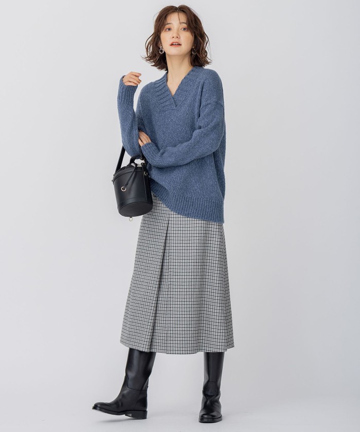 CLASSY.1月号掲載】レザーバケット ショルダーバッグ(504964225)|阪急