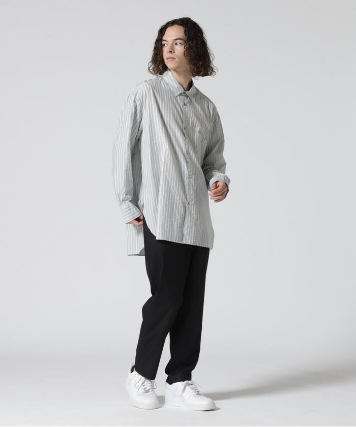 URU/ウル/COTTON CUPRA STRIPE - REGULAR COLLAR SHIRTS