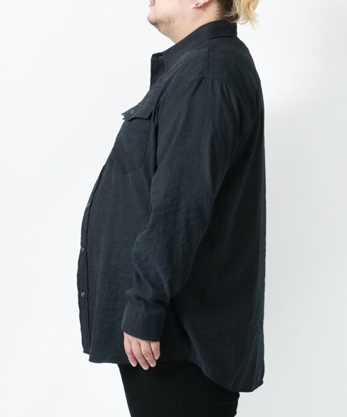 MARUKAWA(大きいサイズのマルカワ)/大きいサイズ[2L 3L 4L 5L] 長袖 シャツ ＆ 半袖 Tシャツ インナー セット アンサンブル メンズ カジュアル/img04