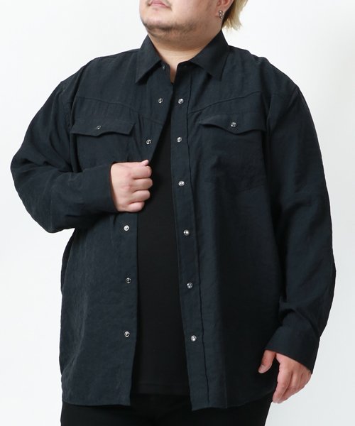 MARUKAWA(大きいサイズのマルカワ)/大きいサイズ[2L 3L 4L 5L] 長袖 シャツ ＆ 半袖 Tシャツ インナー セット アンサンブル メンズ カジュアル/img11
