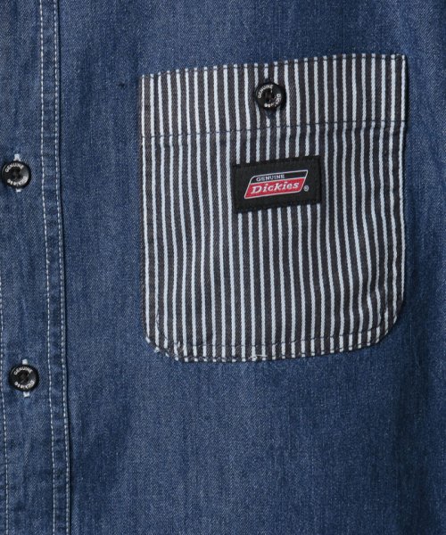 MARUKAWA(大きいサイズのマルカワ)/☆【GENUINE Dickies】ディッキーズ 大きいサイズ 2L 3L 4L 5L 長袖 ツイル・デニムワークシャツ カジュアル メンズ /img03