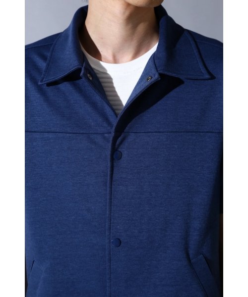 TORNADO MART(トルネードマート)/BLUE TORNADO∴メランジカノコ胸切替半袖コーチジャケット/img04
