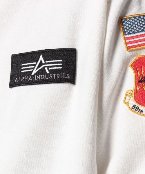 ALPHA INDUSTRIES(アルファインダストリーズ)/【ALPHA】 アルファ US.AIRFORCE ワッペン刺繍 クルーネック　長袖スウェット/裏起毛/ミリタリー/アメカジ/定番　/img16