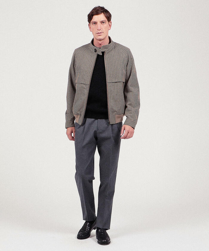 セール】ウールコットン ハリントンジャケット Dormeuil Trench