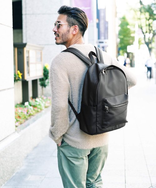 Puシボレザー デイパック リュックサック バックパック メンズ リュック 大容量 バッグ ストリート系 通学 通勤用 ビジネス ジギーズショップ Jiggys Shop Magaseek