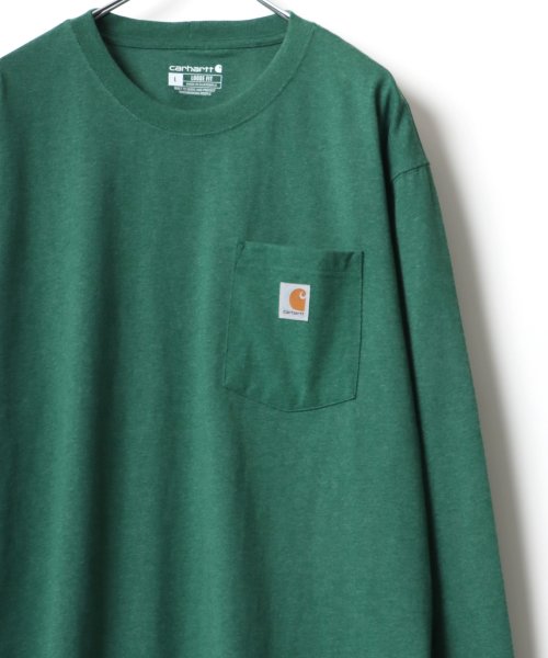 LAZAR(ラザル)/【Lazar】Carhartt/カーハート ビッグシルエット ポケットロングスリーブTシャツ/img46