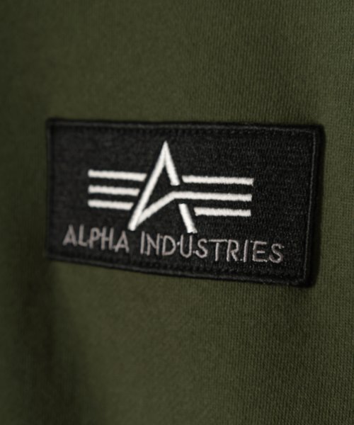 ALPHA INDUSTRIES(アルファインダストリーズ)/【ALPHA】 アルファ US.AIRFORCE ワッペン刺繍 クルーネック　長袖スウェット/裏起毛/ミリタリー/アメカジ/定番　/img06