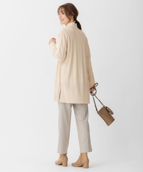 【洗える】CARIAGGI スーパーエクストラファインメリノ ニットカーディガン 