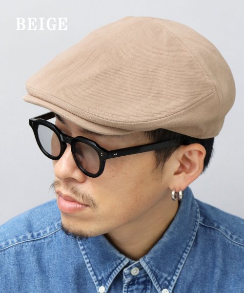 Besiquenti(ベーシックエンチ)/ヘヴィーツイル パネル切り替え ハンチング コットン ハンチング帽 帽子 メンズ カジュアル シンプル/img10