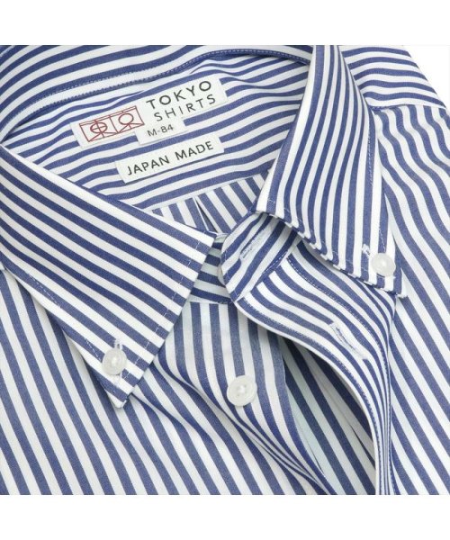 TOKYO SHIRTS(TOKYO SHIRTS)/【国産しゃれシャツ】ボタンダウン 長袖 形態安定 ワイシャツ 綿100%/img02