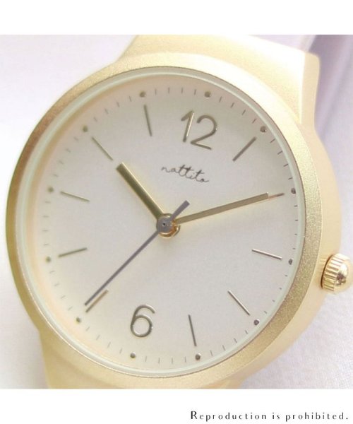 nattito(ナティート)/【メーカー直営店】腕時計 レディース スミー シリコン マットケース シンプル 上品 大きめ プチプラ YM053/img09