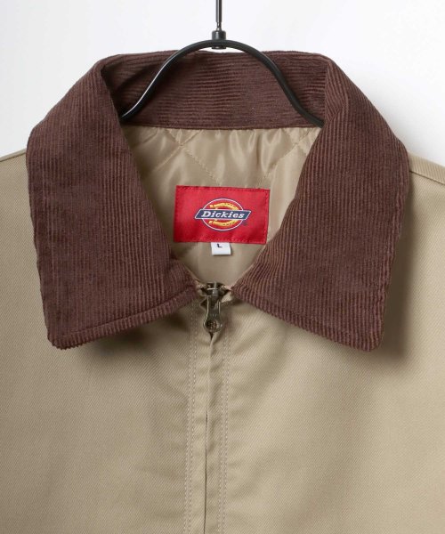 LAZAR(ラザル)/【Lazar】Dickies/ディッキーズ ビッグシルエット 裏キルティング 中綿 ワークジャケット/襟コーデュロイ メンズ アウター/img02