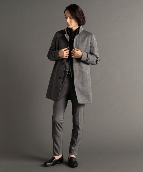 レイヤードライナー付スタンドカラーコート 